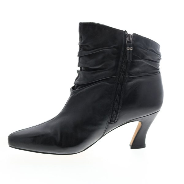 Earthies Montebello Leather MONTEBELLO-BLK Womens Black Pumps Heels Shoes Online Sale - Image 5