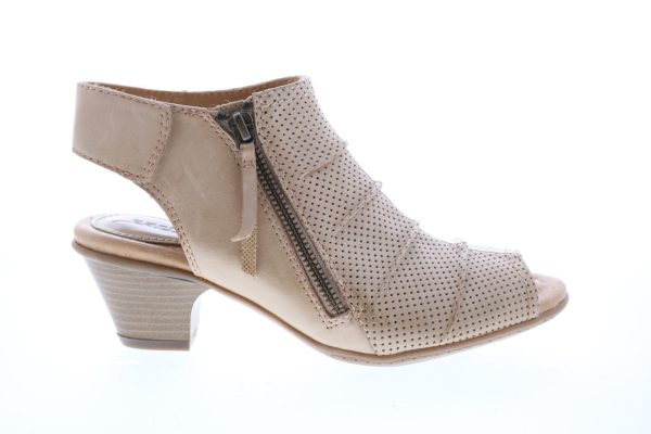 Earth Hydra Womens Brown Leather Zipper Ankle & Booties Boots Online