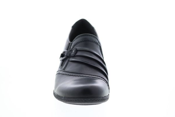 Earth Origins Marietta Mavis Womens Black Leather Strap Ankle & Booties Boots Sale - Image 3