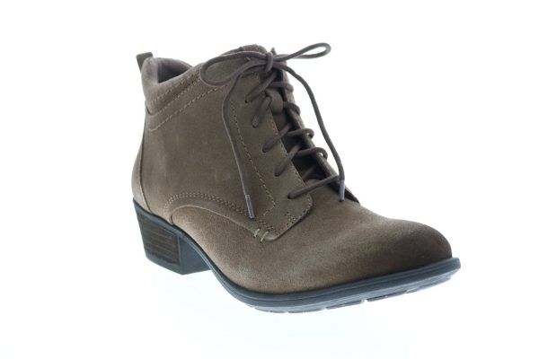 Earth Peak Provo Suede Womens Brown Suede Lace Up Ankle & Booties Boots Online Hot Sale - Image 2
