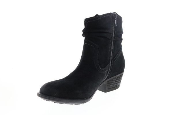 Earth Peak Pioneer Suede Womens Black Suede Ankle & Booties Boots Sale - Image 4