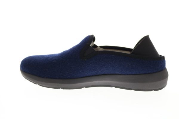 Earth Guru Womens Blue Canvas Slip On Clogs Slippers Shoes Online - Image 5