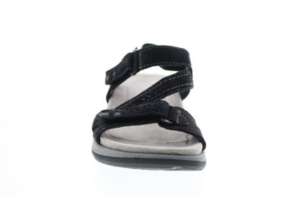 Earth Origins Higgins Holland Womens Black Suede Strap Slingback Sandals Shoes For Discount - Image 3