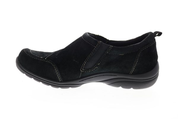 Earth Origins Dina Womens Black Suede Strap Loafer Flats Shoes Hot on Sale - Image 5