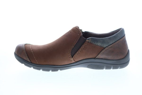 Earth Origins Rapid 2 Randall Womens Brown Leather Loafer Flats Shoes Hot on Sale - Image 5