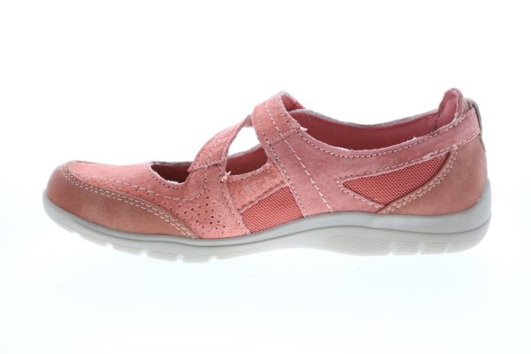 Earth Origins Rapid Troy Womens Pink Suede Strap Mary Jane Flats Shoes Hot on Sale - Image 5