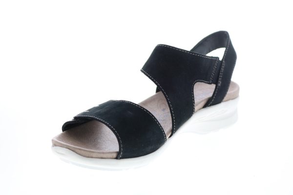 Earth Peak Soft Buck Womens Black Suede Strap Slingback Sandals Shoes Hot on Sale - Image 4