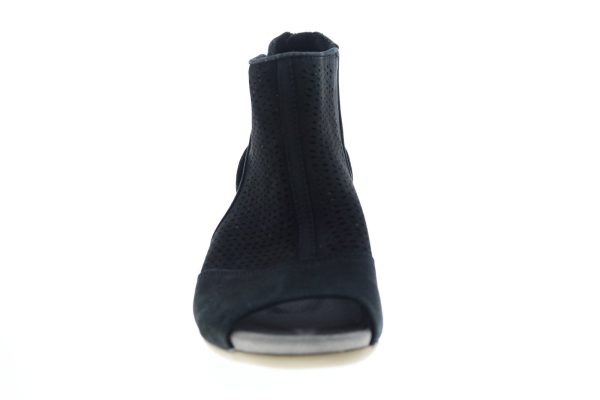 Earth Ivy Sahara Soft Bck Womens Black Nubuck Zipper Ankle & Booties Boots Discount - Image 3