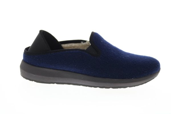 Earth Guru Womens Blue Canvas Slip On Clogs Slippers Shoes Online