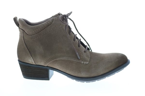 Earth Peak Provo Suede Womens Brown Suede Lace Up Ankle & Booties Boots Online Hot Sale