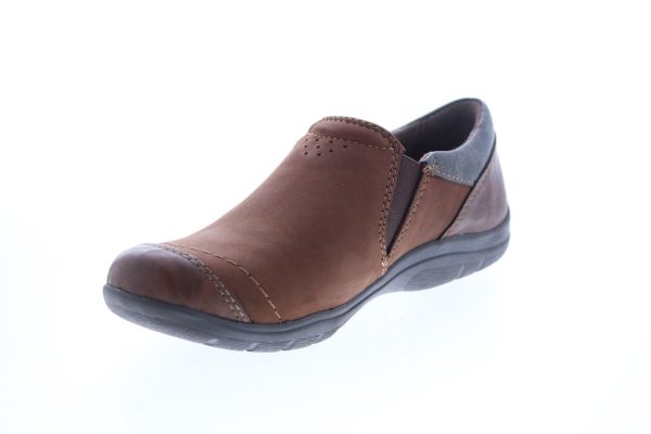 Earth Origins Rapid 2 Randall Womens Brown Leather Loafer Flats Shoes Hot on Sale - Image 4