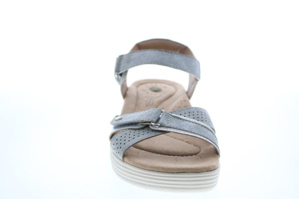 Earth Origins Gaven Womens Gray Suede Slingback Sandals Shoes Online now - Image 3