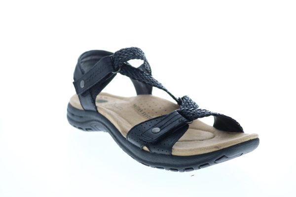 Earth Origins Stella Womens Black Narrow Leather Slingback Sandals Shoes Fashion - Image 2