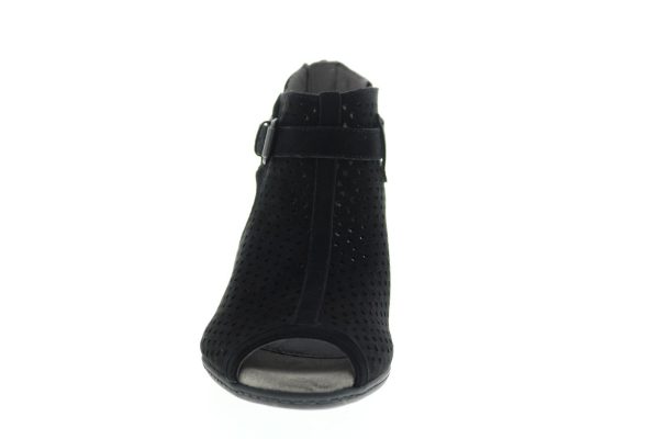 Earth Marietta Seren Womens Black Suede Strap Ankle & Booties Boots For Sale - Image 3