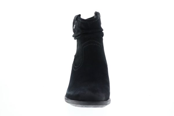 Earth Peak Pioneer Suede Womens Black Suede Ankle & Booties Boots Sale - Image 3