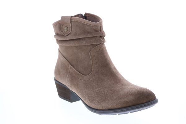 Earth Peak Pioneer Suede Womens Brown Suede Ankle & Booties Boots Online Hot Sale - Image 2