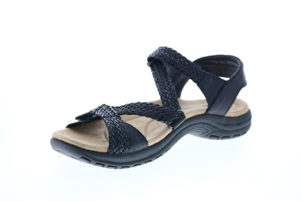Earth Origins Stella Womens Black Narrow Leather Slingback Sandals Shoes Fashion - Image 4