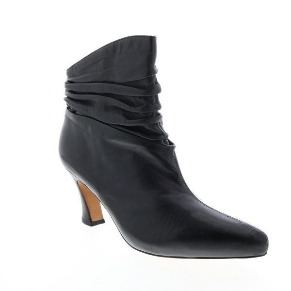 Earthies Montebello Leather MONTEBELLO-BLK Womens Black Pumps Heels Shoes Online Sale - Image 2