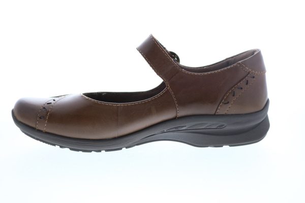 Earth Natural Superior Leather Womens Brown Mary Jane Flats Shoes Discount - Image 5