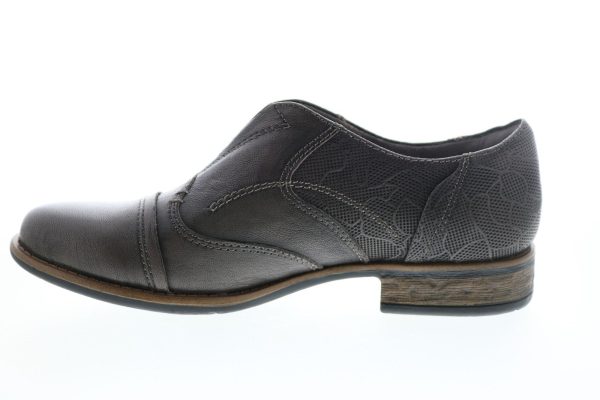 Earth Avani 2 Banyan Womens Brown Leather Slip On Oxford Flats Shoes Online Sale - Image 5