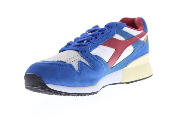 Diadora I.C. 4000 Premium 170945-C6642 Mens Blue Suede Lifestyle Sneakers Shoes Online - Image 4