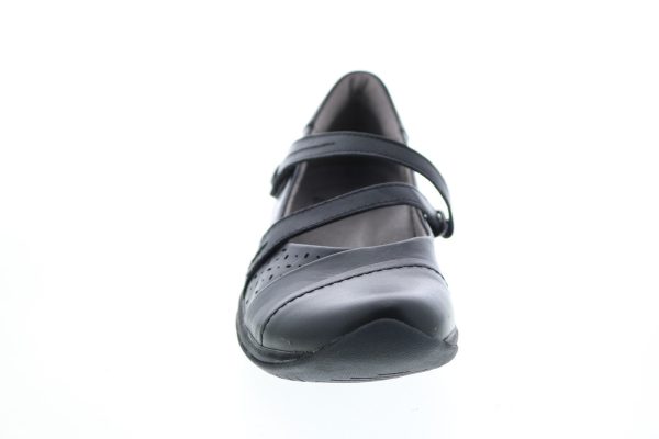Earth Kara Galilei Womens Black Wide Leather Mary Jane Flats Shoes Cheap - Image 3