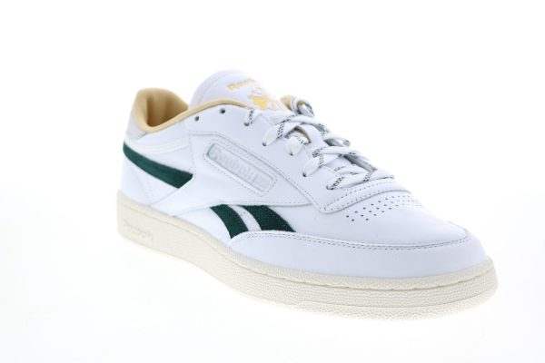 Reebok Club C Revenge FX2100 Mens White Leather Lifestyle Sneakers Shoes Sale - Image 2