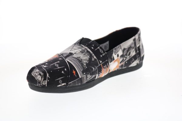 Toms Classic 10014414 Womens Black Canvas Slip On Loafer Flats Shoes Online - Image 4