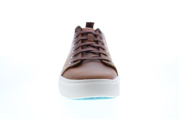 Toms Trvl Lite Low 10015040 Mens Brown Leather Lace Up Lifestyle Sneakers Shoes Sale - Image 3