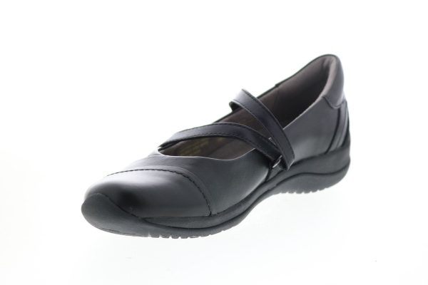 Earth Kara Galilei Womens Black Wide Leather Mary Jane Flats Shoes Cheap - Image 4