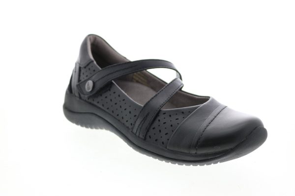 Earth Kara Galilei Womens Black Wide Leather Mary Jane Flats Shoes Cheap - Image 2