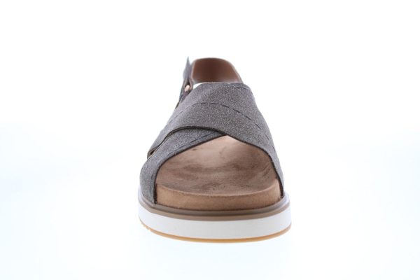 Toms Marisa 10013574 Womens Gray Suede Strap Slingback Sandals Shoes Online Hot Sale - Image 3
