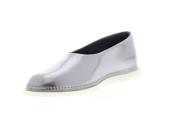 Camper Nixie K200671-003 Womens Silver Gray Patent Leather Ballet Flats Shoes For Sale - Image 4