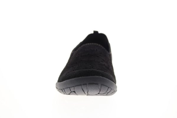 Earth Origins Sugar Womens Black Suede Slip On Loafer Flats Shoes Hot on Sale - Image 3