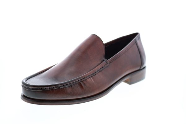 Bruno Magli Positano POSITANO Mens Brown Slip On Penny Loafers & Slip Ons Shoes Hot on Sale - Image 4