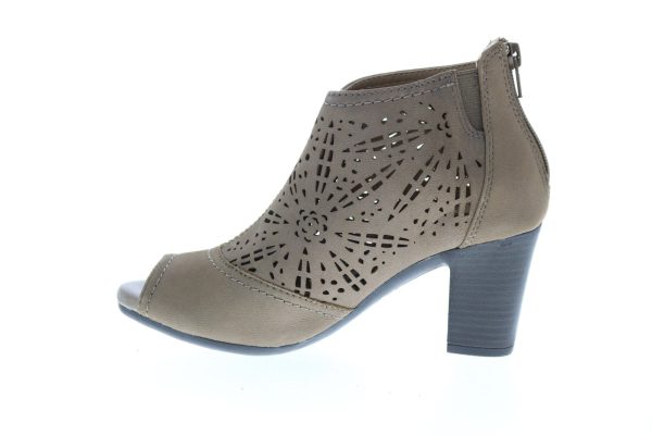 Earth Origins Shaye Womens Brown Leather Zipper Ankle & Booties Boots Fashion - Image 5