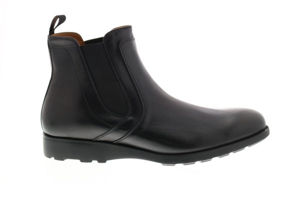 Bruno Magli Vicolo BM600588 Mens Black Lace Up Chelsea Boots on Sale