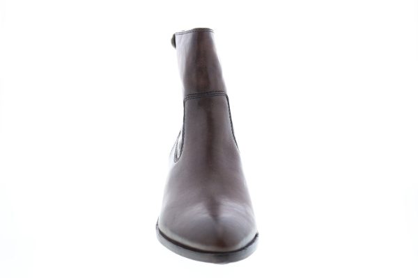 Frye Ruby Short Back Zip 75693 Womens Gray Leather Ankle & Booties Boots on Sale - Image 3