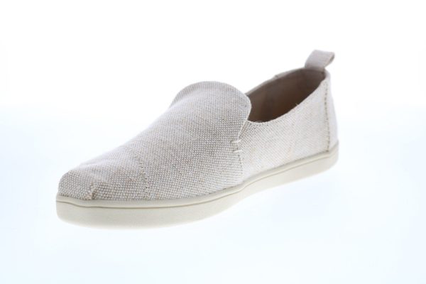 Toms Desconstructed Alpargata 10010887 Womens Beige Canvas Loafer Flats Shoes Fashion - Image 4