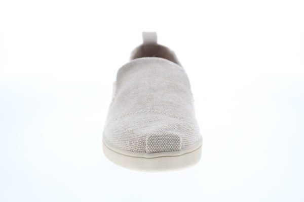 Toms Desconstructed Alpargata 10010887 Womens Beige Canvas Loafer Flats Shoes Fashion - Image 3