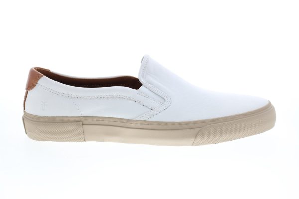 Frye Ludlow 81286 Mens White Leather Lifestyle Sneakers Shoes Hot on Sale