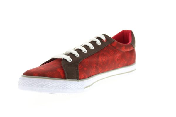 Ed Hardy Jet EH9030L Mens Red Canvas Lace Up Lifestyle Sneakers Shoes Cheap - Image 4