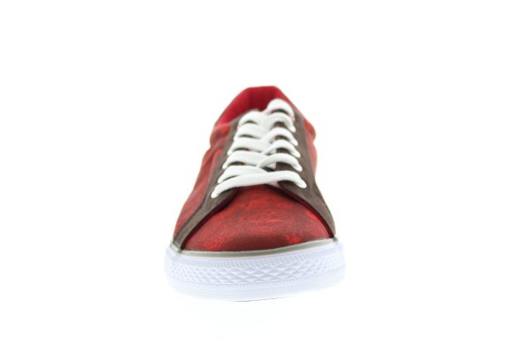 Ed Hardy Jet EH9030L Mens Red Canvas Lace Up Lifestyle Sneakers Shoes Cheap - Image 3