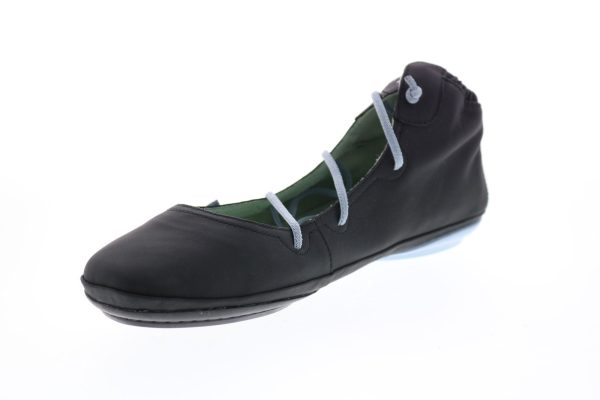 Camper Right Nina K400194-013 Womens Black Leather Lace Up Ballet Flats Shoes Hot on Sale - Image 4