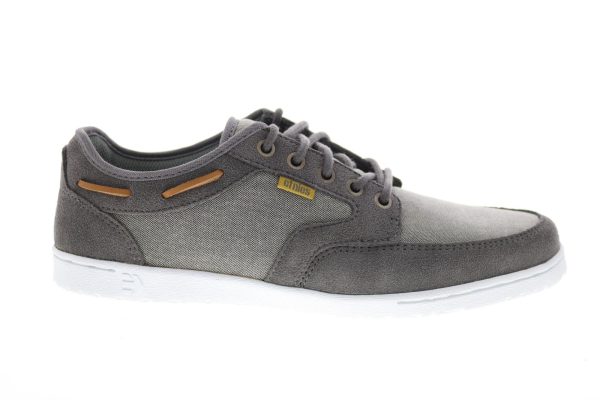 Etnies Dory 4101000401075 Mens Gray Canvas Skate Inspired Sneakers Shoes on Sale