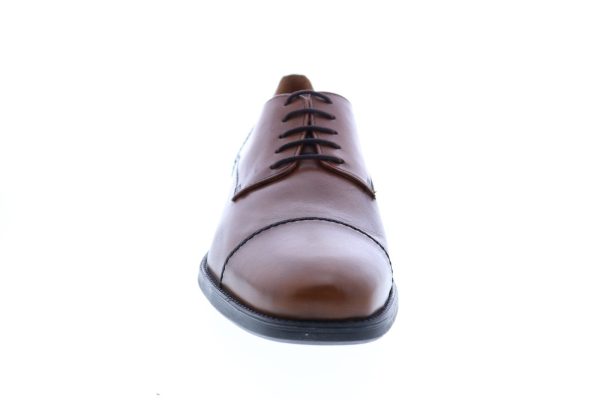 Geox U Federico A Mens Brown Leather Oxfords & Lace Ups Cap Toe Shoes Online Hot Sale - Image 3