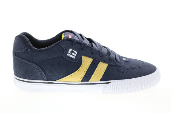 Globe Encore 2 GBENCO2 Mens Blue Suede Skate Inspired Sneakers Shoes For Discount