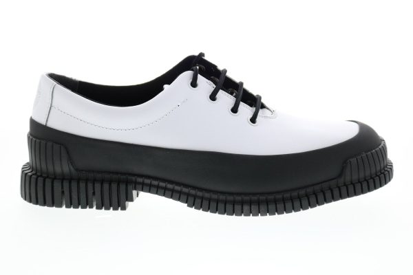 Camper Pix K100360-013 Mens White Leather Oxfords & Lace Ups Plain Toe Shoes Supply