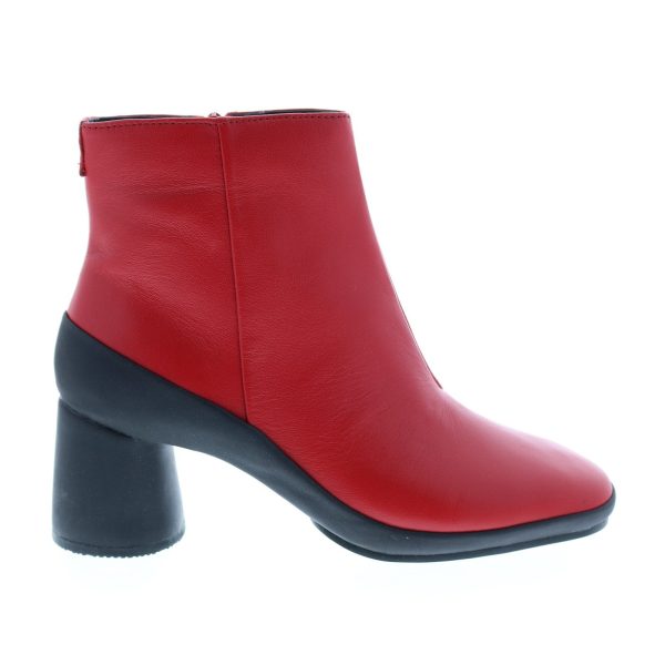 Camper Upright K400371-003 Womens Red Leather Zipper Heels Pumps Shoes Fashion