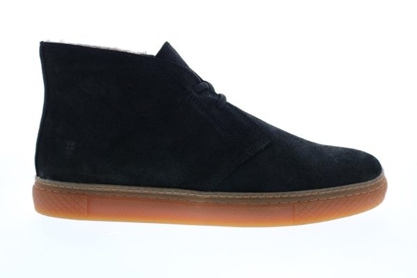 Frye Essex Chukka 80885 Mens Black Leather Lace Up Chukkas Boots Online now